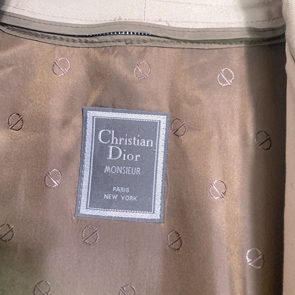 DIOR Christian Dior Monsieur Trench Coat Beige Cotton Gabardine 💃🏻❤️🔥 - Picture 5 of 13